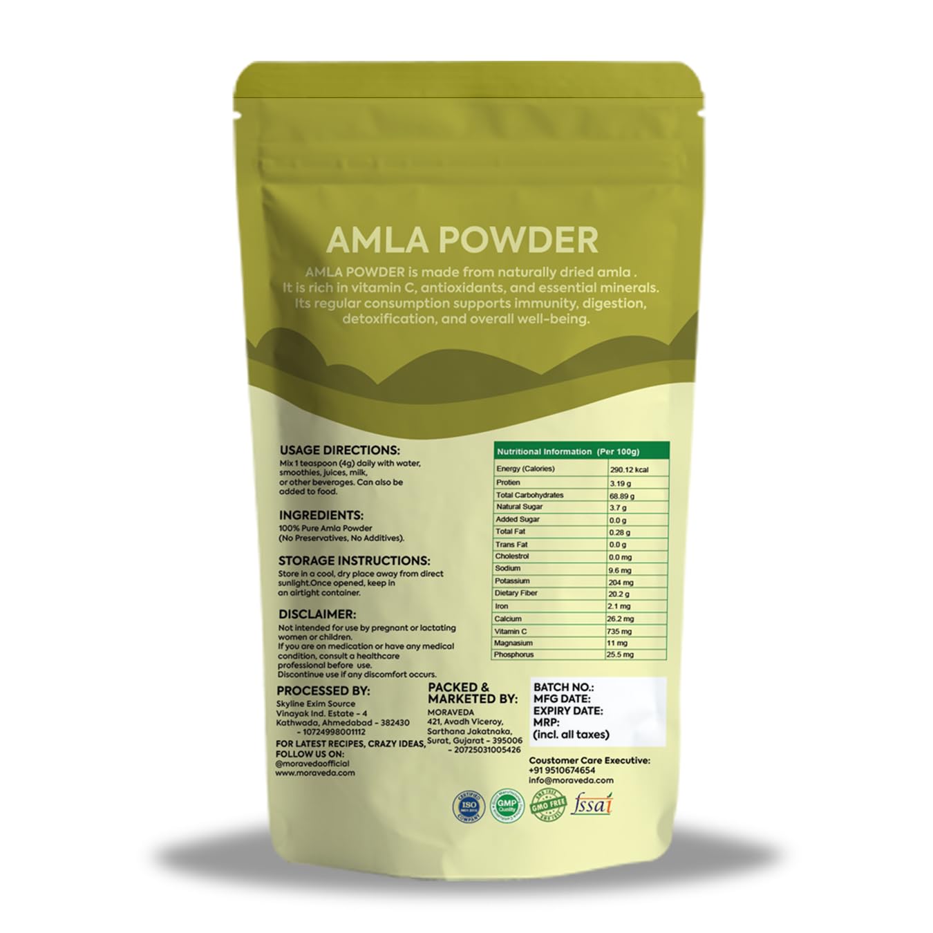Indian Gooseberry Powder | Pure Amla Fruit Powder | Naturally Rich in Vitamin C & Antioxidants | No Artificial Additives | Premium Herbal Superfood (250gm) — Amazon image 2