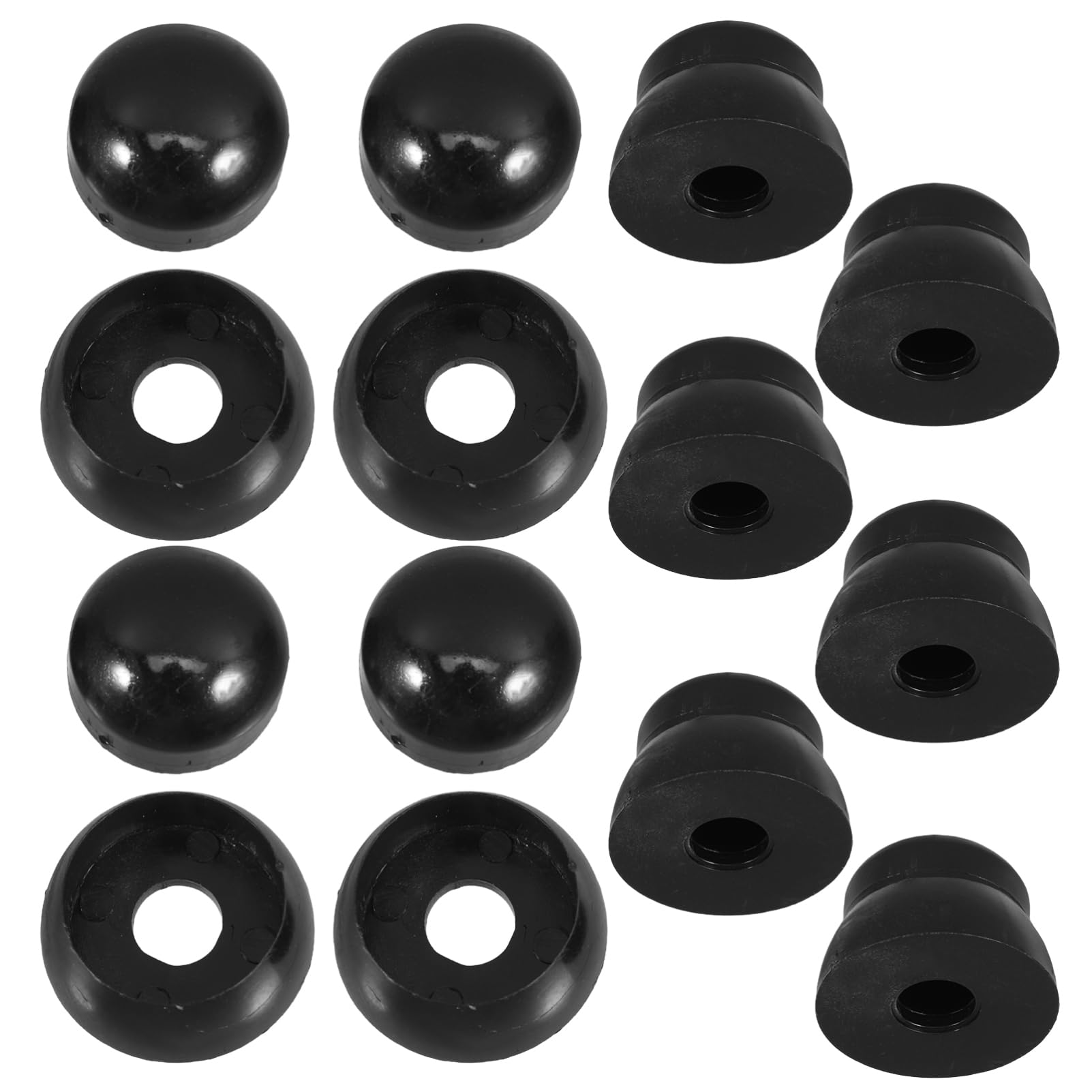Mobestech 10pcs Plastic Nut Protection Covers for Playground Equipment Nut Covers for Slides and Play Areas Outdoor Playground (Black)