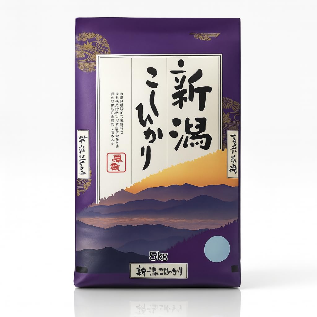 Premium Koshihikari Rice from Niigata – Japan’s Most Celebrated Rice Region | Luxurious Short Grain for Sushi, Onigiri, Donburi & Bento | 精米 新潟県産コシヒカリ – 11 LB / 5 KG
