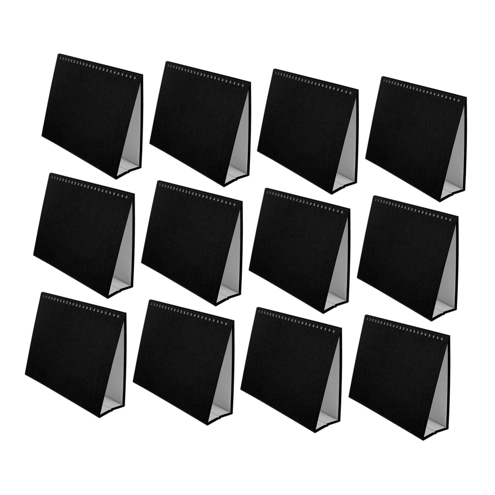 PLAFOPE 12 Szt. Sztuk DIY Podstawki Do Kalendarza Biurkowego Trójkątne z Perłowego Papieru Stabilna Baza Do Samodzielnego Tworzenia Kalendarza Biurko Wielofunkcyjna Ozdoba i Biura