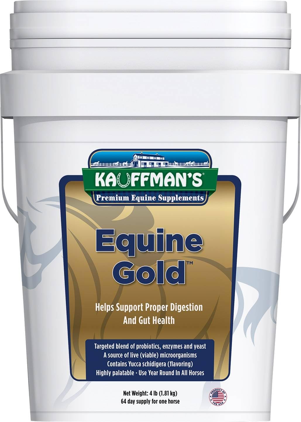 Kauffman's Animal Health Equine Gold 1,8 kg fortifie la flore