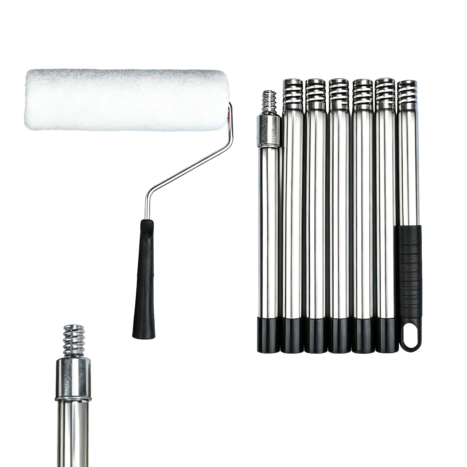 Cyqqrdzsw One Color Retractable Pole, Multi-Section Lightweight Telescopic Pole
