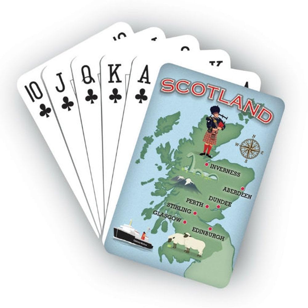 GLEN APPIN Scotland Map Playing Cards