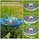AISITIN 6,5W LED Solar Springbrunnen mit Verstellbare Stützstange, Buntes Solar Teichpumpe Eingebauter Batterie mit Doppelseitig LED Runden Solarbrunnen für Vogelbad,Gartenteich,DIY Wasserspiel,Teich