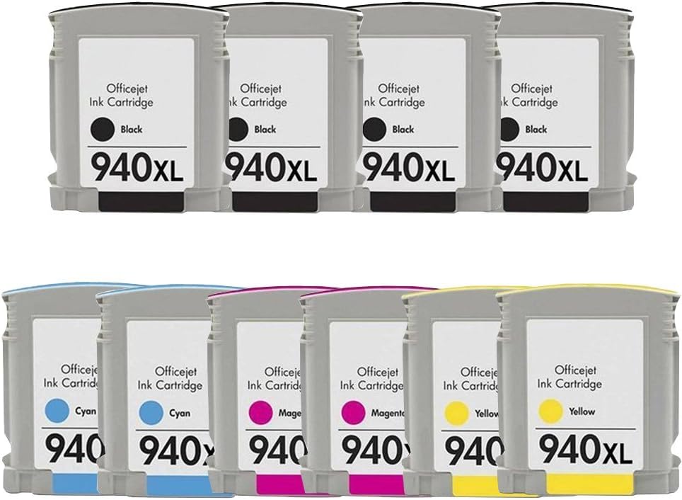 RIGHTINK 10Pack (4BK/2C/2M/2Y) Replacement for HP940XL 940XL Ink Cartridges Fit for HP OfficeJet Pro 8000, 8500 Series