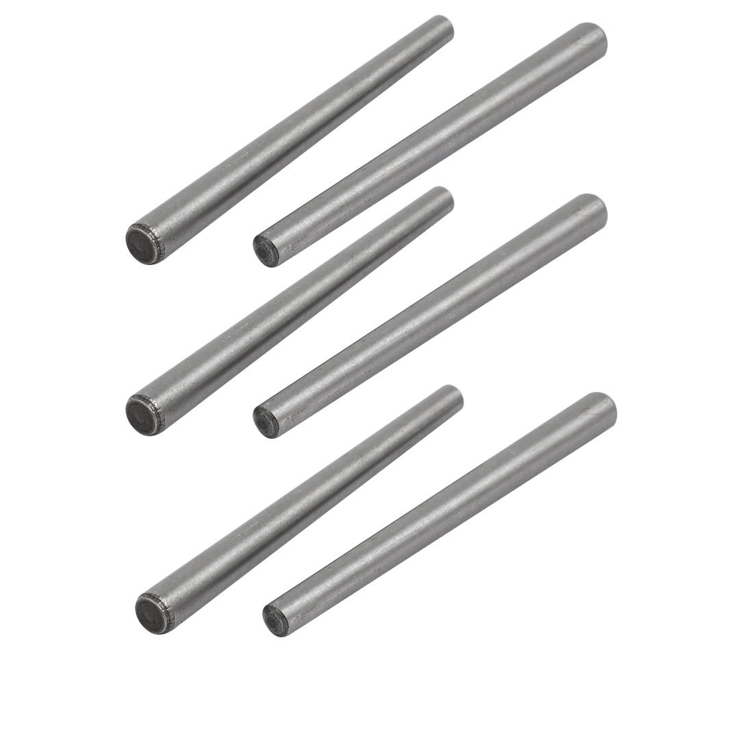 uxcell acero al carbono Gb117 60 mm Longitud 4 mm small End diámetro Taper Pin, 6 piezas