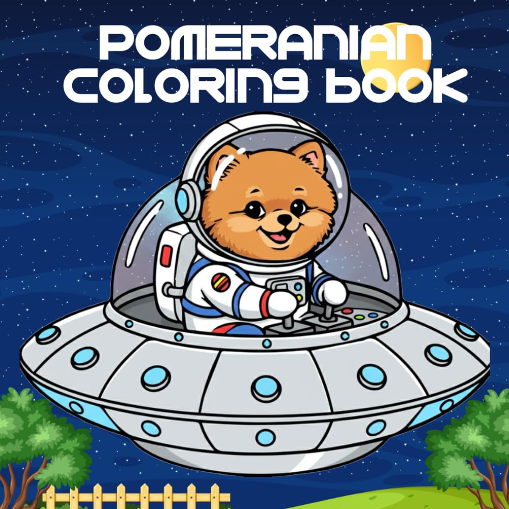 Pomeranian Coloring Book: A coloring book for children and adults who love pets, especially dogs (creative, fun, and relaxing illustrations).
