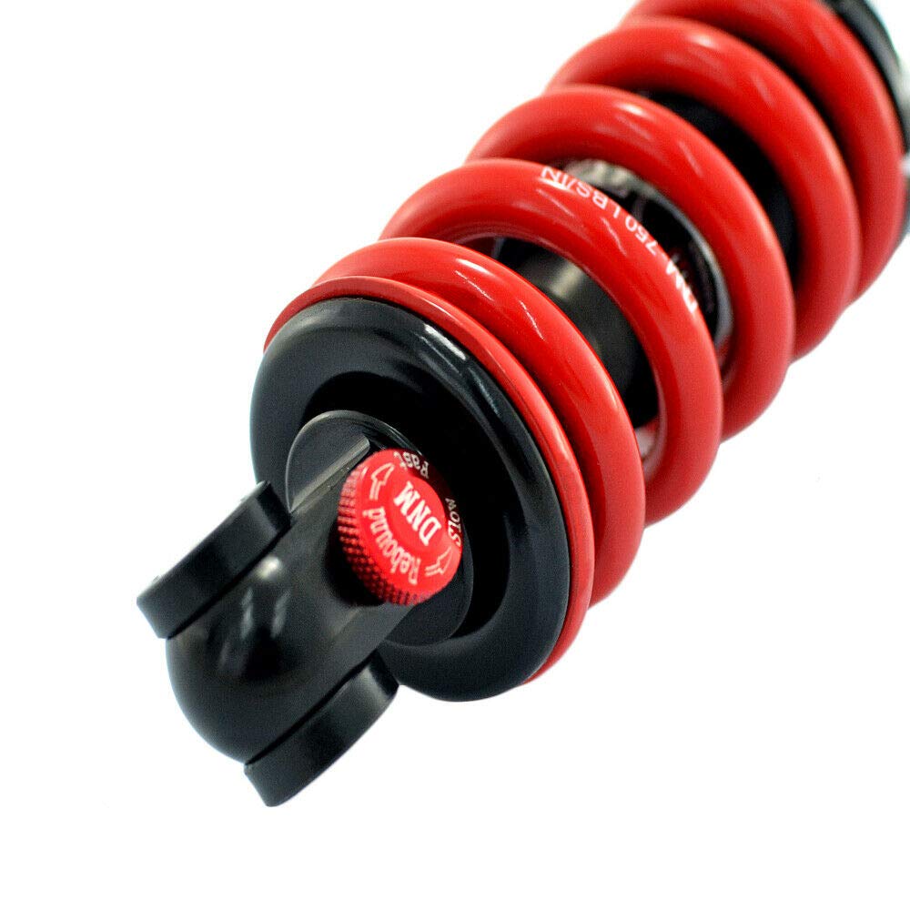 DNM Molla elicoidale DV22AR per mountain bike, ammortizzatore posteriore, 165 x 35 mm, molla elicoidale rossa, ST1946