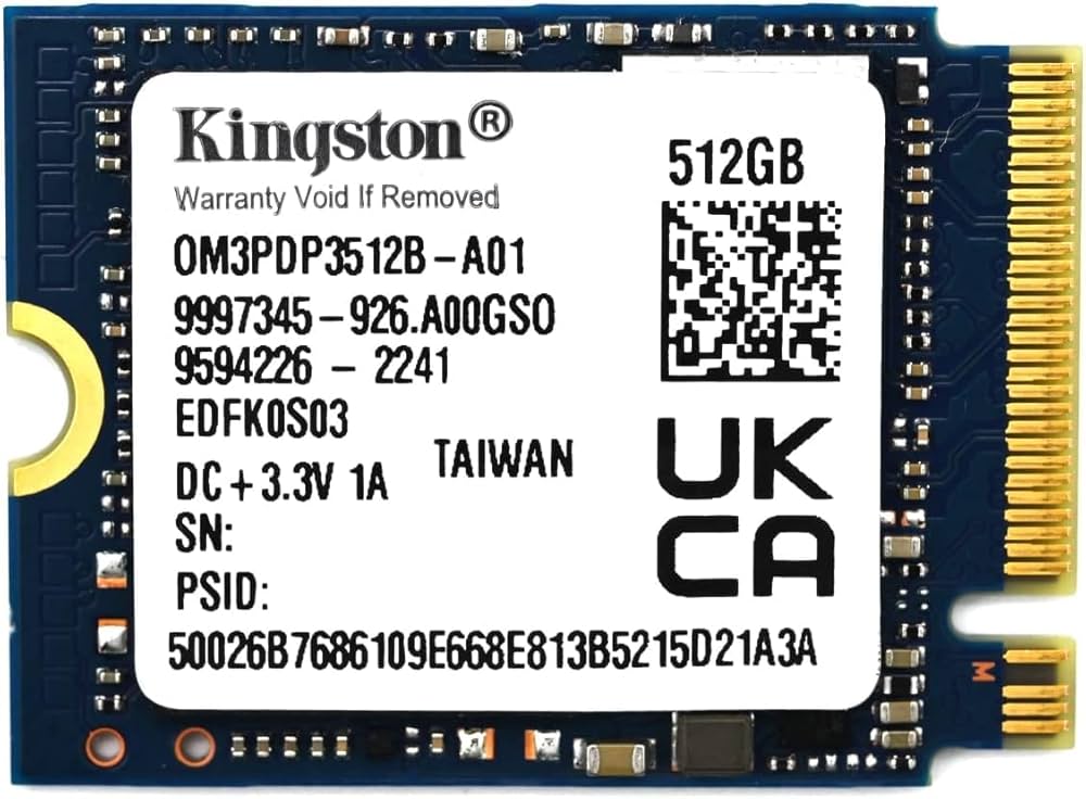 Amazon | Kingston ( ) 512GB 2230 M.2 NVMe PCIe 3.0x4 SSD