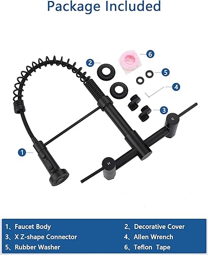 Vista 42 de Avola Tire hacia fuera el grifo de la cocina, níquel cepillado extrae los grifos del fregadero de la primavera Níquel cepillado y negro,Cobre,Cobre