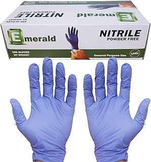 Emerald Nitrile Gloves Powder Free 6652 G 100