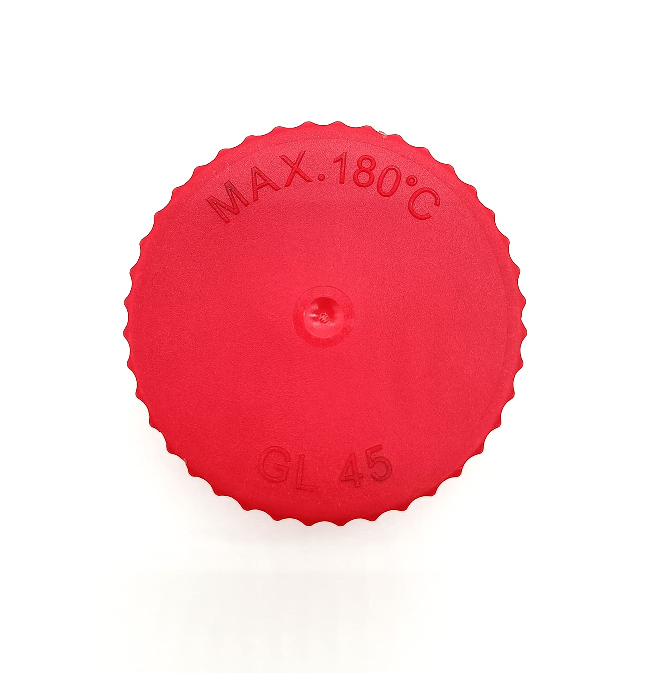 10pcs/Pack GL45 Red PBT Screw Cap, High Temperature (180℃), With Plug Seal for Lab Prex Media Bottles