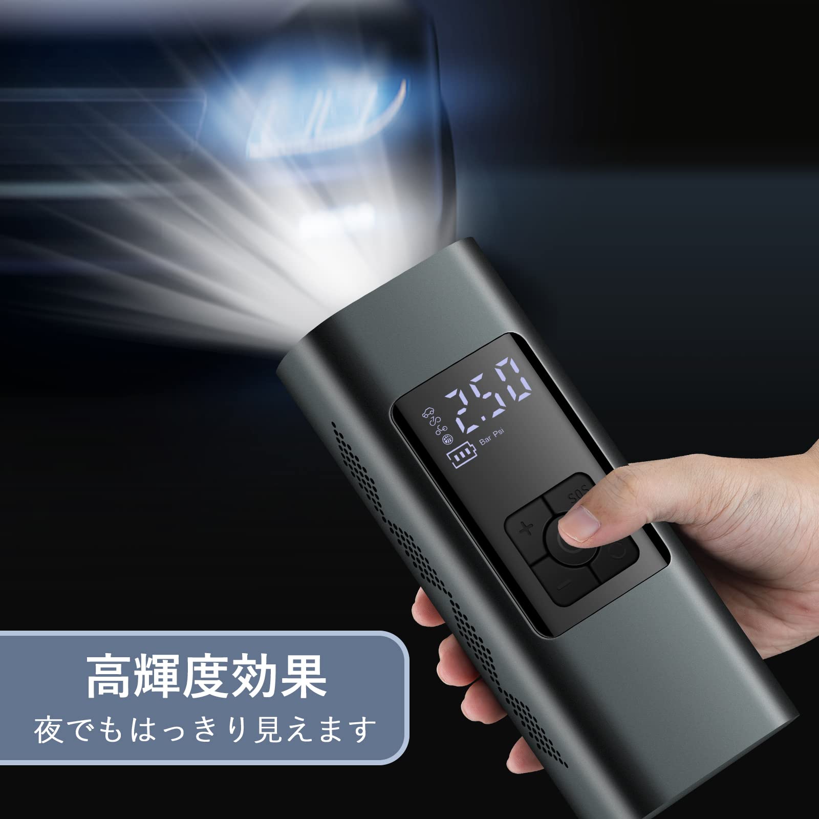 Amazon | Moyidea 空気入れ 電動 電動エアーポンプ 充電式 エア