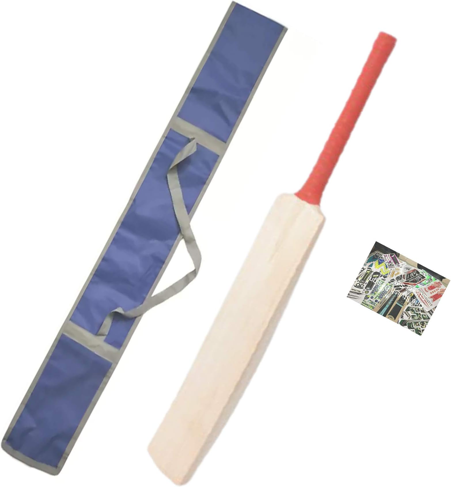 Wooden Cricket Bat Popular Willow for Tennis, Rubber Ball