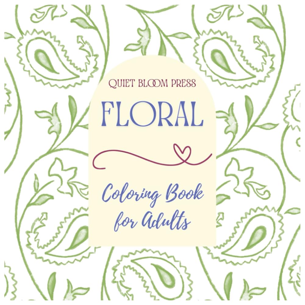 Floral Coloring Book for Adults
