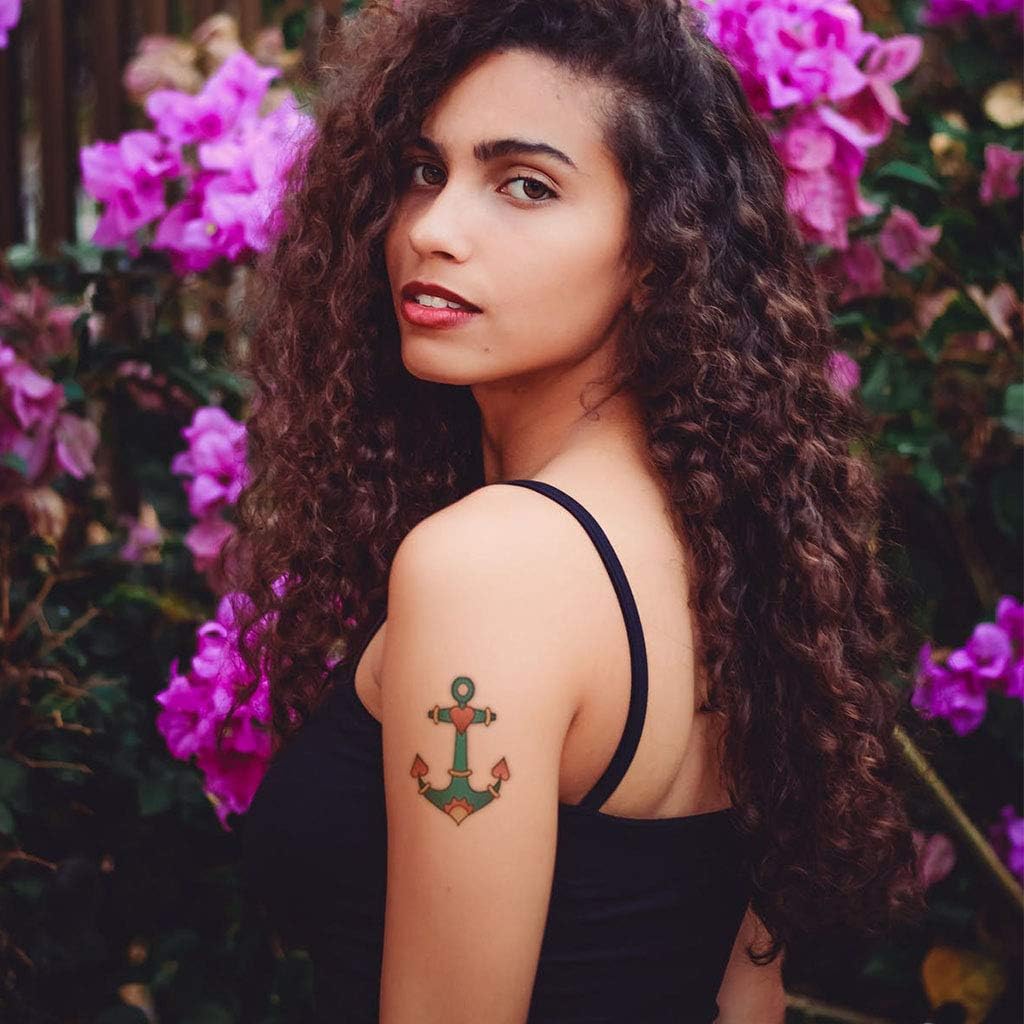 CARGEN Classic Temporary Tattoos, Old School Stickers in Different Sizes, Waterproof Vintage Designs: Flowers, Roses - Image 4