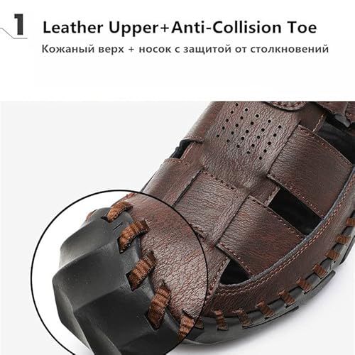 OAQZGBVK Men's Sandals Lightweight Men's Shoes Outdoor Comfortable Beach Sandals Casual Shoes Sneakers (Color : A, Size : 9) (A 7.5) - Image 6