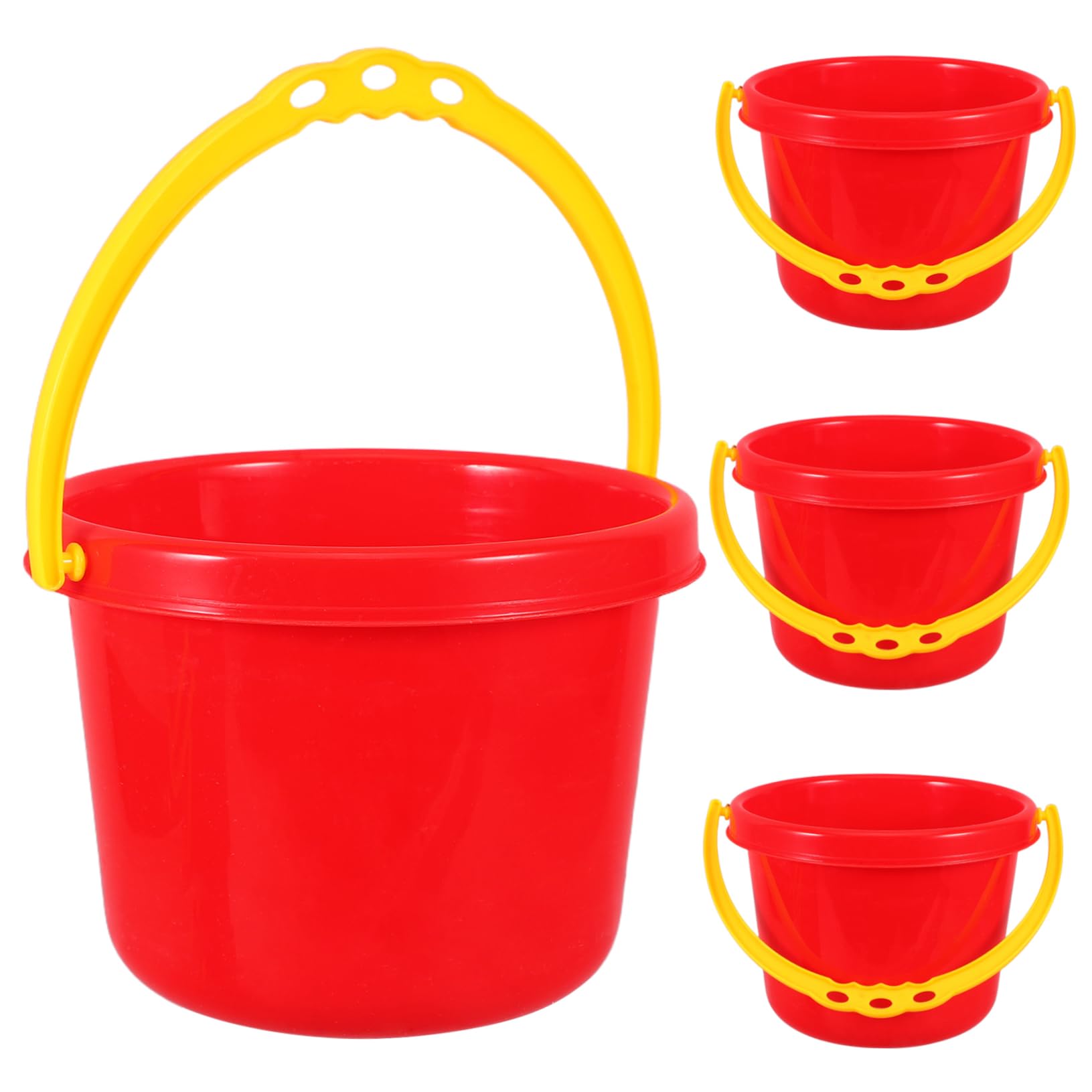 KESYOO 4Pcs Creative Beach Plastic Sand Buckets for Pools Backyard Water Fun Pails for Imagination Playtime Activities
