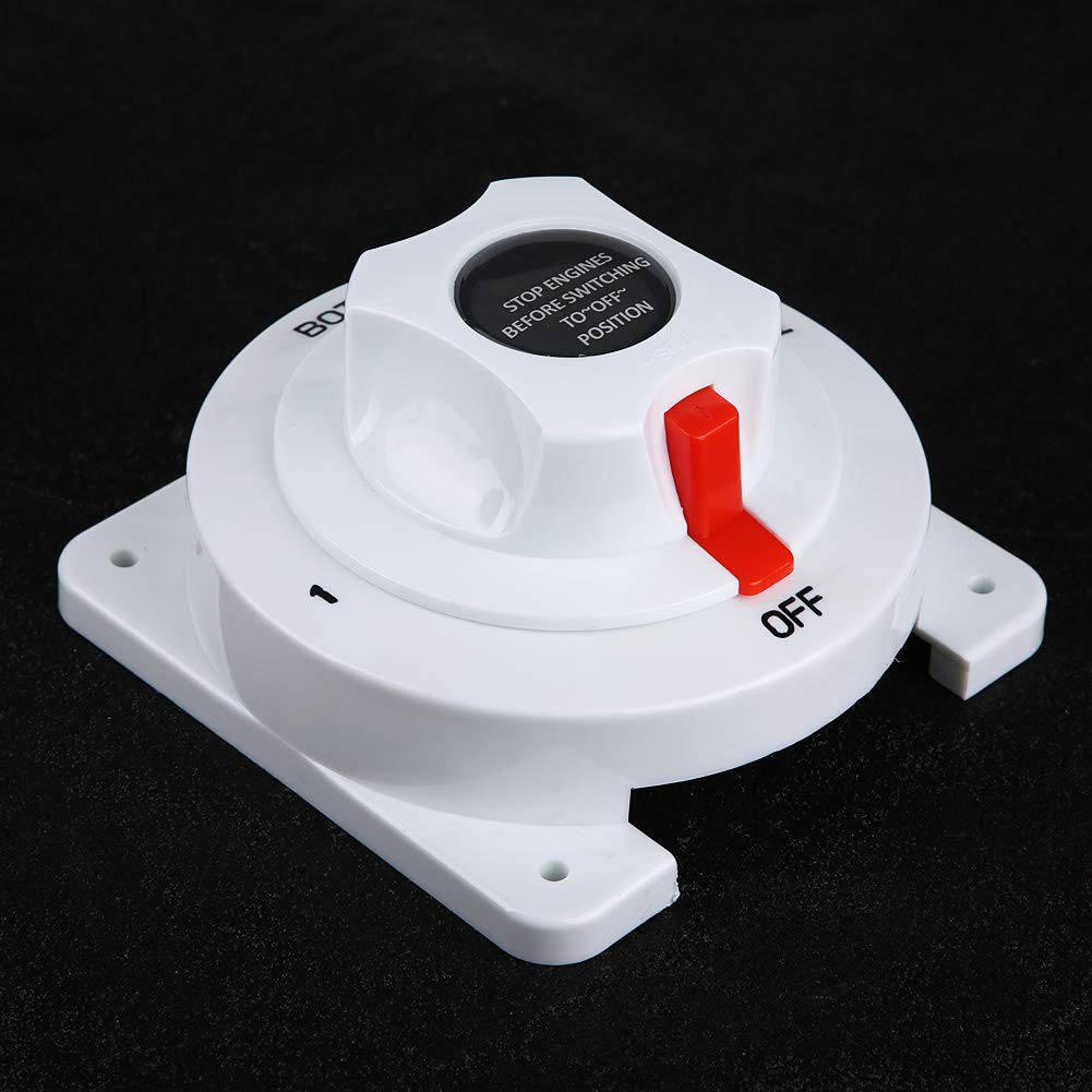 Selettore batteria per barca 12-36 V ENTRAMBI/Spento Selettore isolatore per doppia batteria per barca/camper/roulotte/yacht