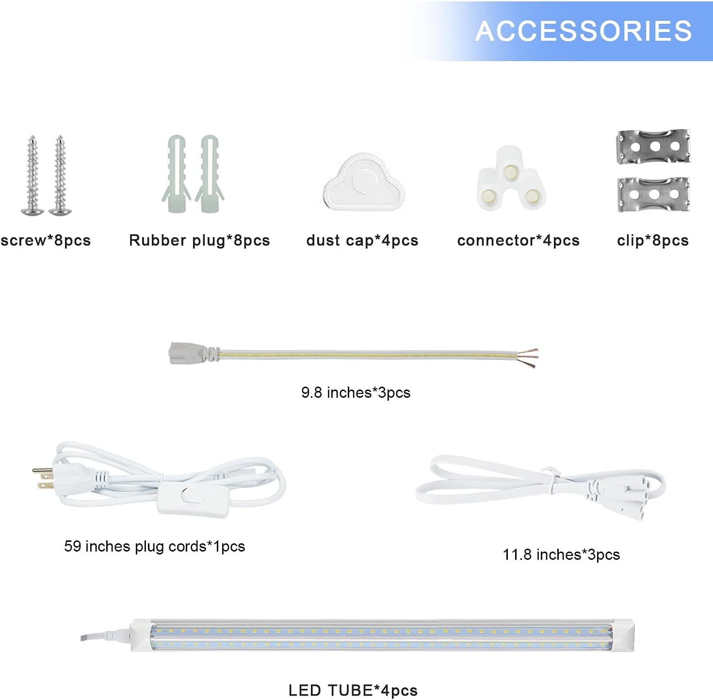 Hot Deals (Pack of 4) SHOPLED 8FT LED Shop Light Fixture, LED Tube Lights, 9360LM, 6000K Cool White, Dual Row T8 Integrated, High Output Bulb for Garage, Warehouse, Workshop, Basement, Clear, Linkable Lamp Black Friday Sale 2022 (Pack of 4) SHOPLED 8FT LED Shop Light Fixture, LED Tube Lights, 9360LM, 6000K Cool White, Dual Row T8 Integrated, High Output Bulb for Garage, Warehouse, Workshop, Basement, Clear, Linkable Lamp