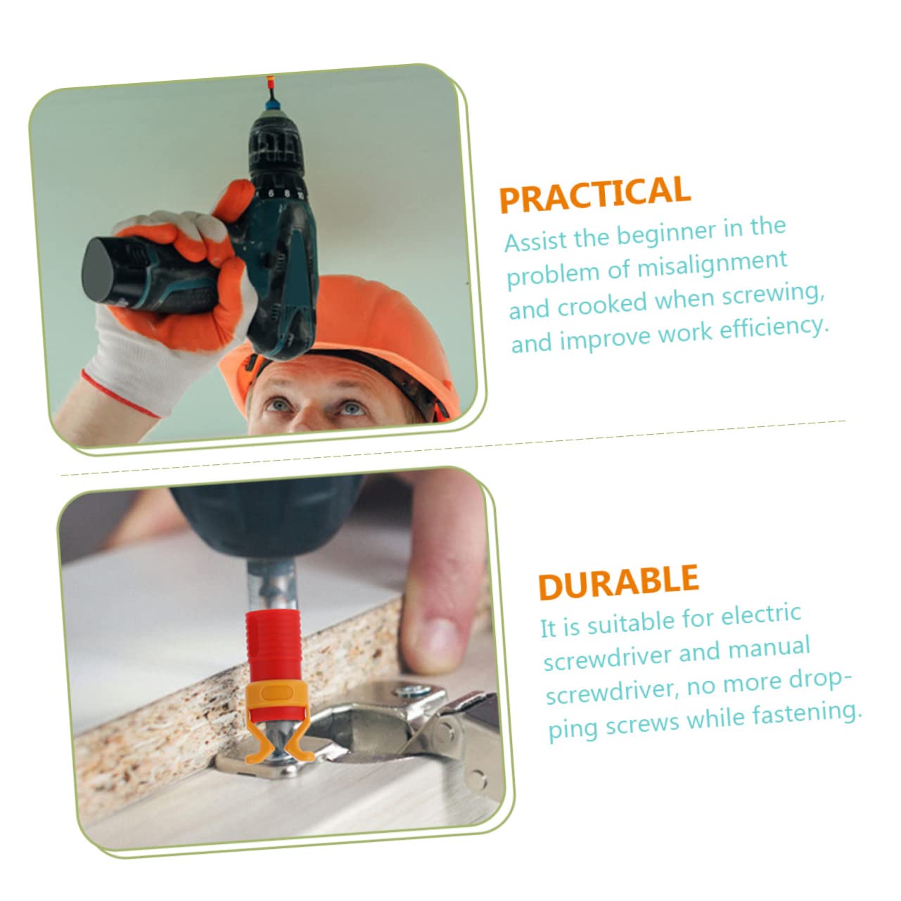 DOITOOL 8 pcs screw clip screw fixing sleeve Screw Holder for Woodworking Tool Screw Holding Tool jigs wood handscrew clamp bolt pattern screw clamper screw gripper vise abs plastic manual