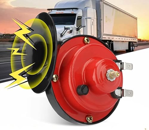 Bocina de tren para camión 2 unidades bocina de aire de 12 V para automóvil caracol bocina de aire eléctrica barco marino kit de alarma fuerte barco