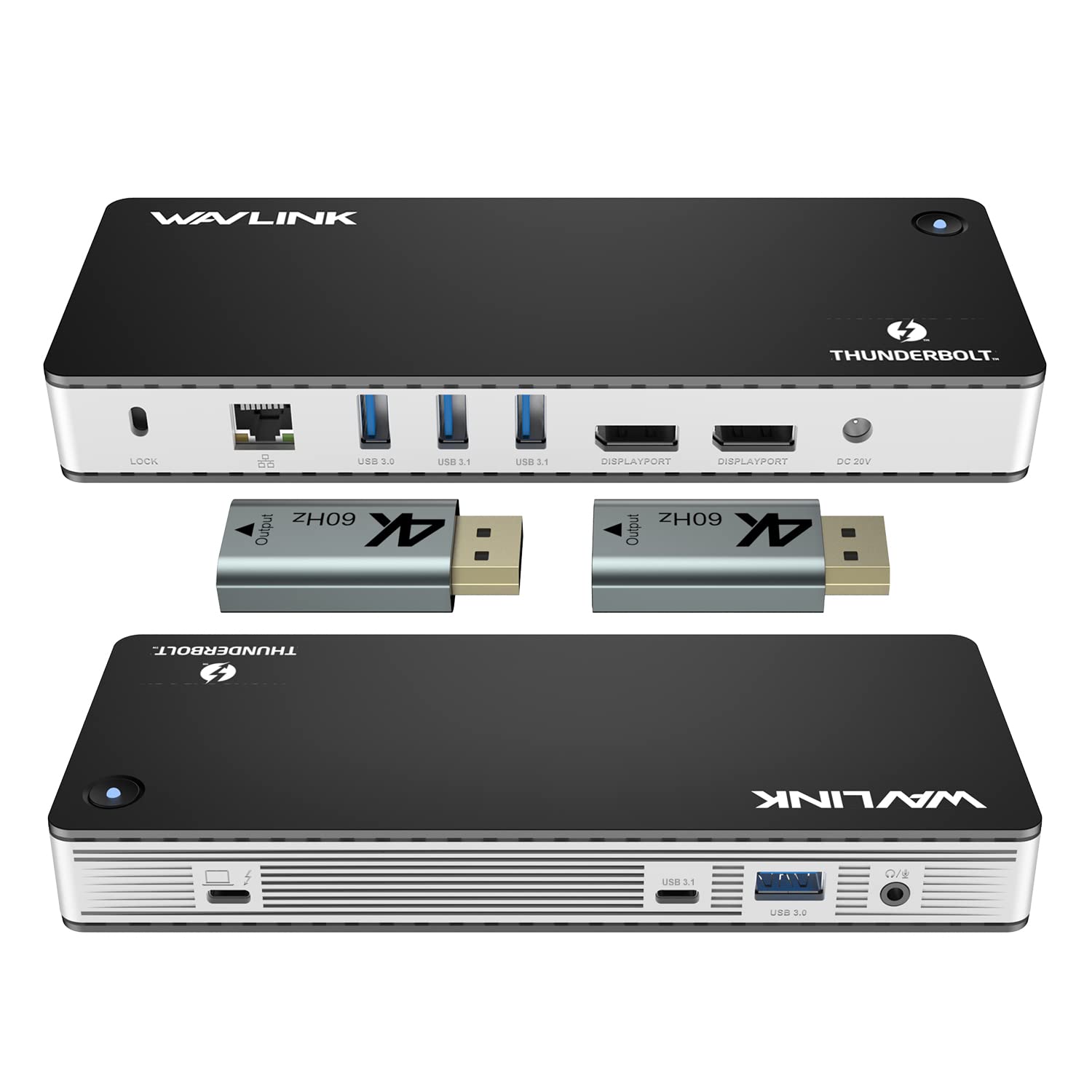 Buy USB 3.0 Docking Station Thunderbolt 3 Dock, Wavlink Docking Station with 2 DP to HDMI