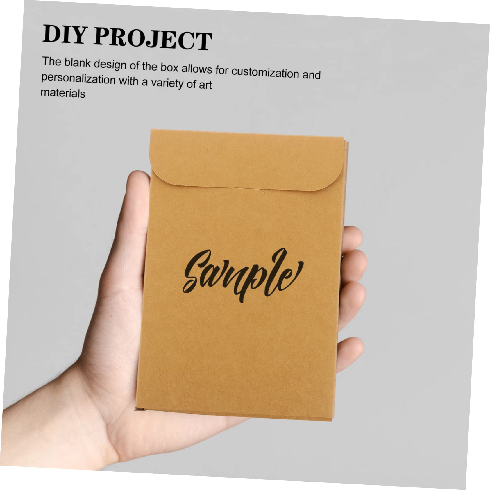 DOITOOL 15pcs Postcard Holder Box Greeting Card Organizer Storage Container for Picture Storage