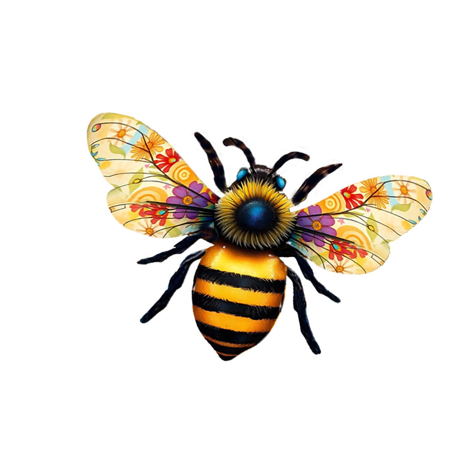 Hsyzygian Styles B Iron Bees Statue Hanging Decoration For Backyard Ornament Or Wall Decoration Adds Whimsical Touch To Any Space Iron Queens Sculpture
