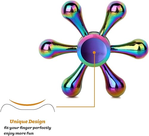 Miniatura 2 de SCIONE Juguete giratorio de metal, paquete de 5 juguetes sensoriales para aliviar el estrés, regalos de fiesta para niños y adultos, regalos para