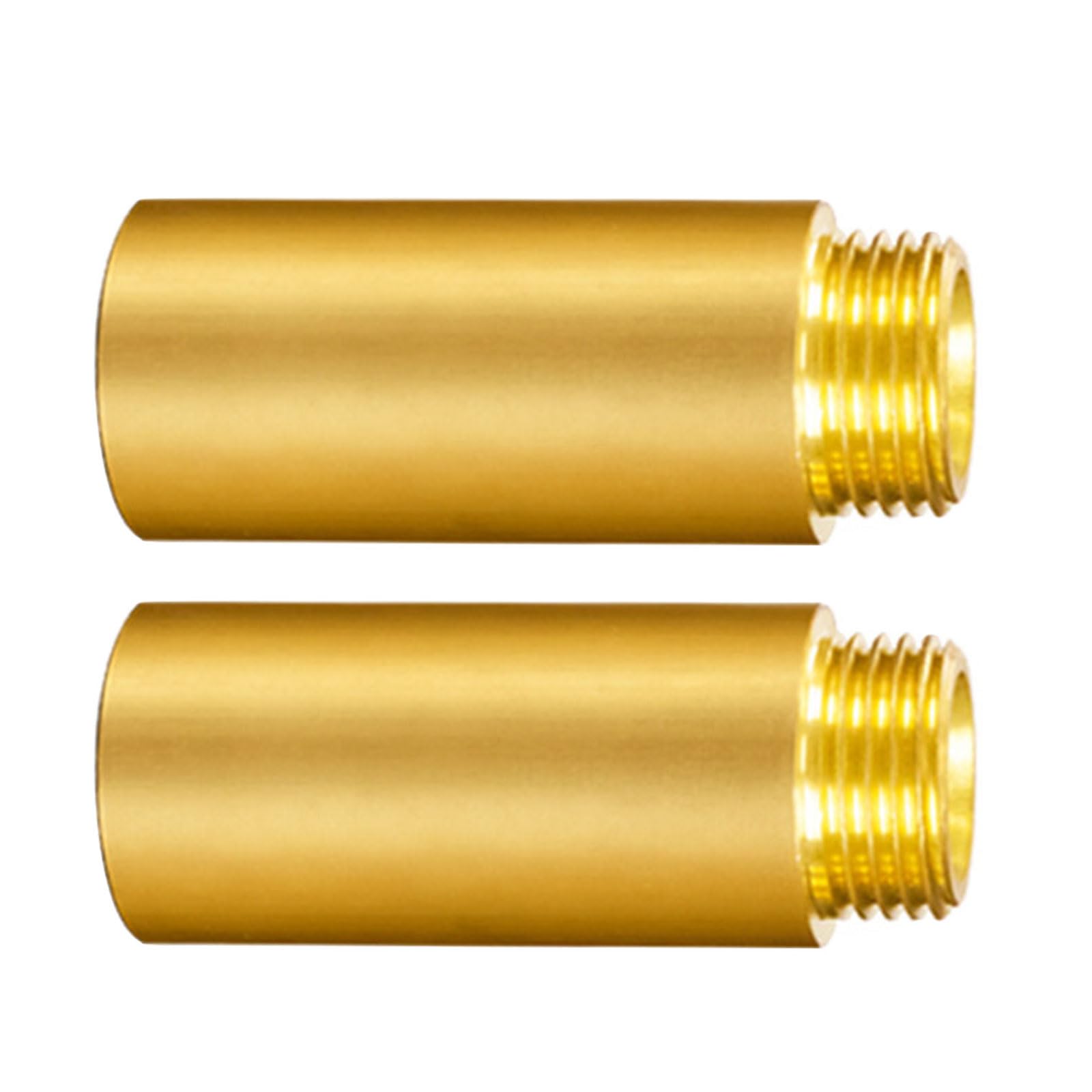 of 2 Brass 1 / 2inch Pipe Extension Stable Fitting Brass 1 / 2inch Water Extension 50/80 / 100mm for Indoor & Outdoor Heating Systems Connector