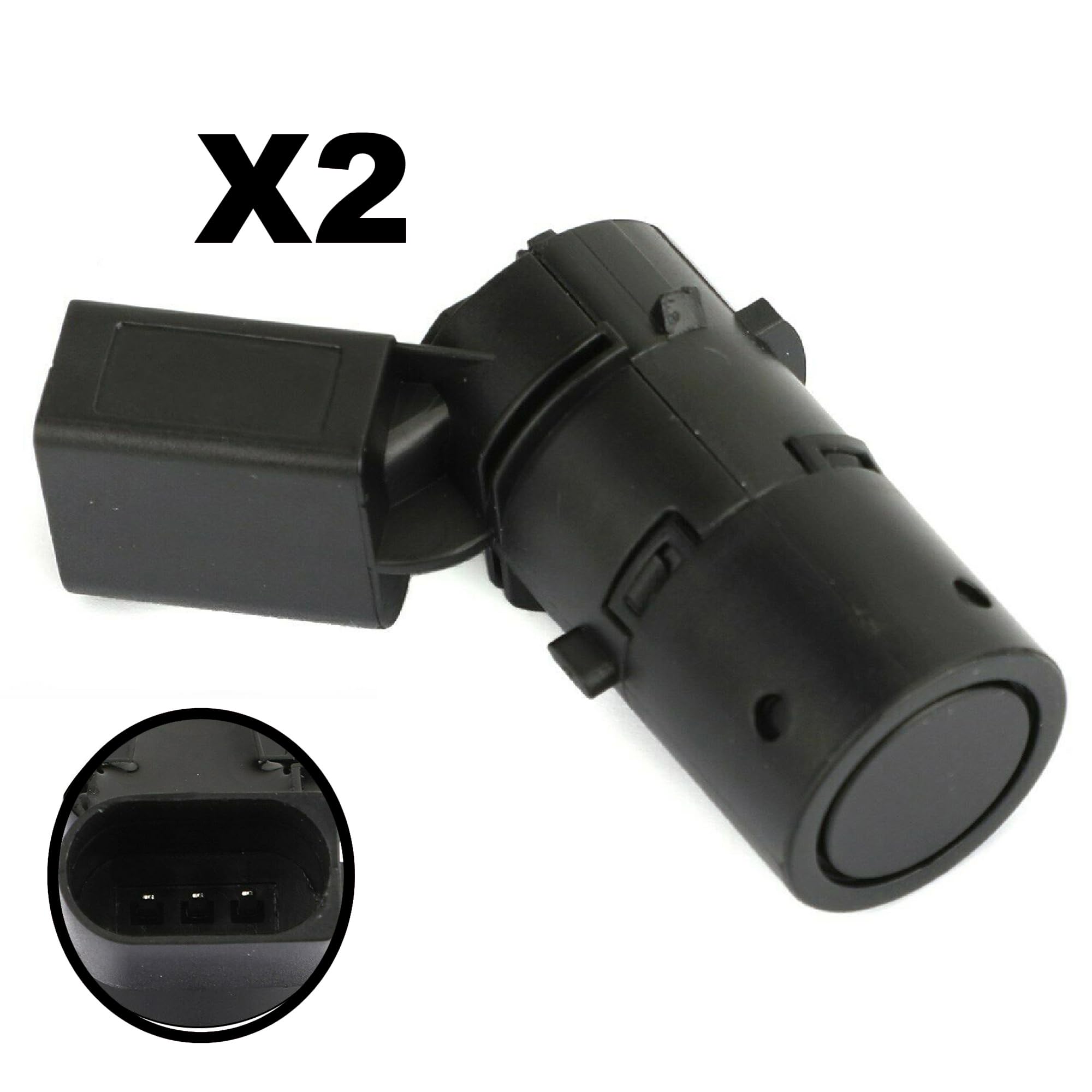 Partsline (Lot de 2) Capteur de Radar de Recul compatible avec A3 (8P), A4 B7 (8E), A6 C5 (4B), A6 C6 (4F) - Réf 4B0919275F 7H0919275A