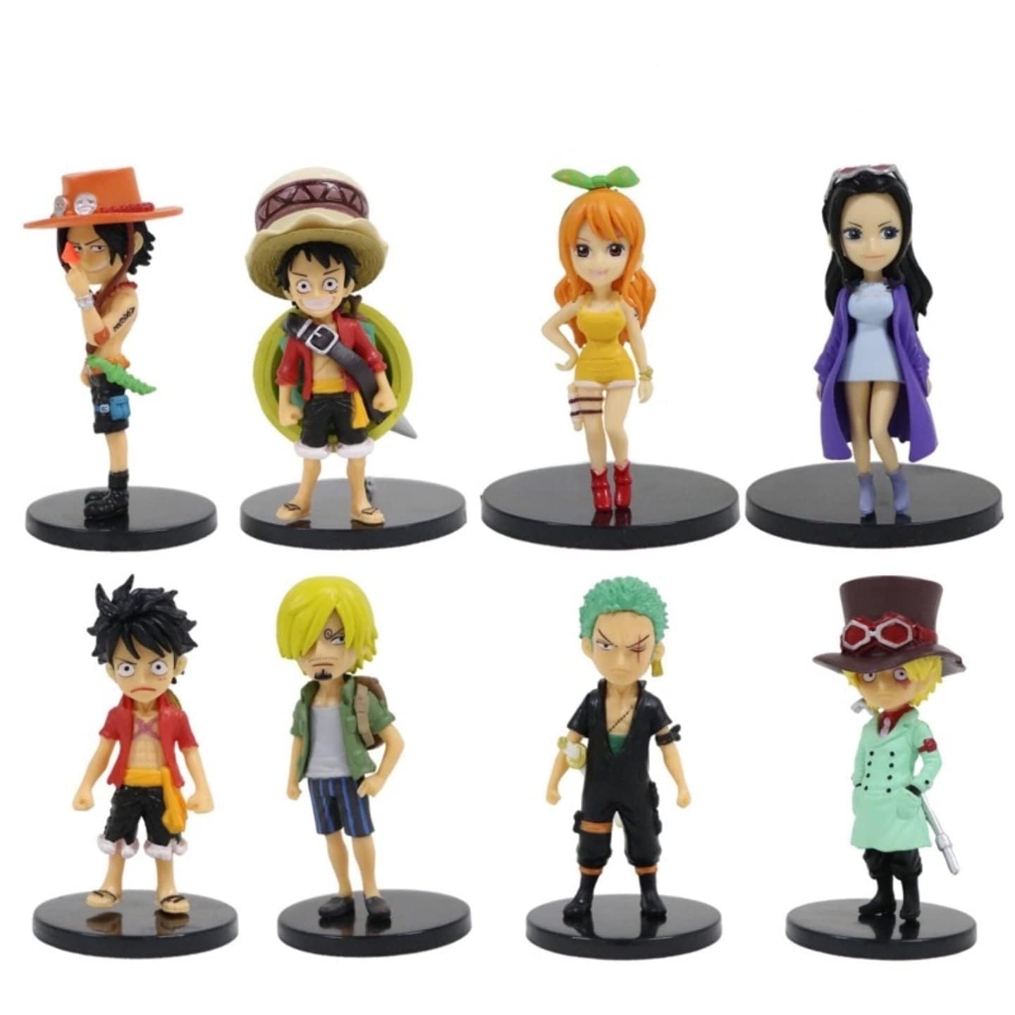 RareGets ONE Piece Set of 8 Action Figures, 7-8 cm PVC Anime Collectibles, Best Gift for Anime Lovers, Home/Cake/Office Desk & Study Table Decoration (B0D76VYBYD) Amazon Price History, Amazon Price Tracker