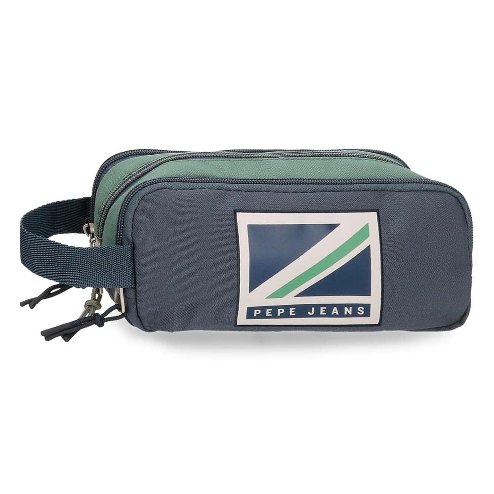 Pepe Jeans Tom Estuche Triple Azul 22x10x9 cms Poliéster