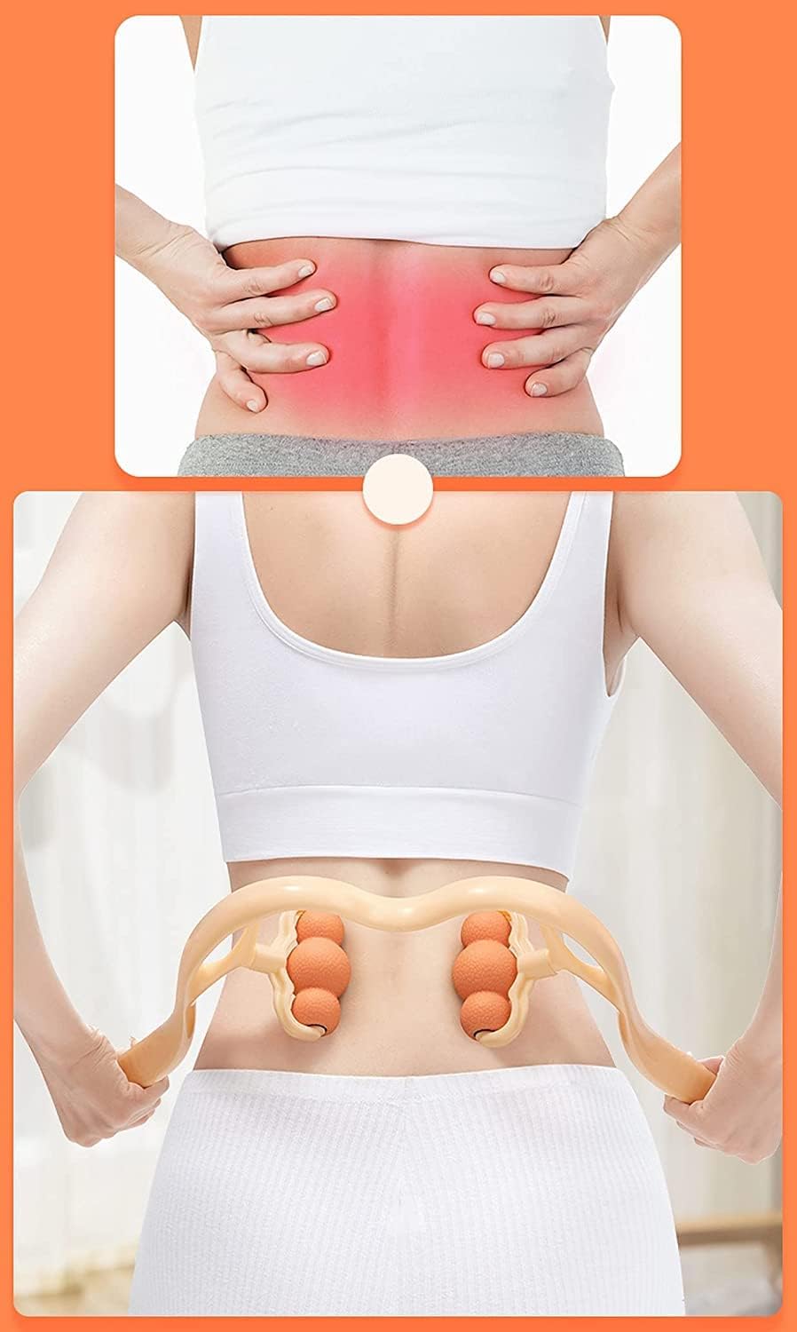 Kresal Neck Massager Roller, Handheld Massager with 6 Balls Massage Point, Neck Pain Relief Massager for Deep Tissue in Neck, Back, Shoulder, Waist, and Legs Kresal Neck Massager Roller, Handheld Massager with 6 Balls Massage Point, Neck Pain Relief Massager for Deep Tissue in Neck, Back, Shoulder, Waist, and Legs