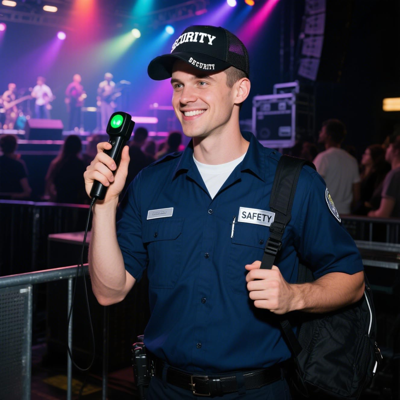 Waldeal Security Trucker Hat for Men Women, Embroidered Adjustable Snapback Mesh Baseball Cap for Security Guard - Image 6