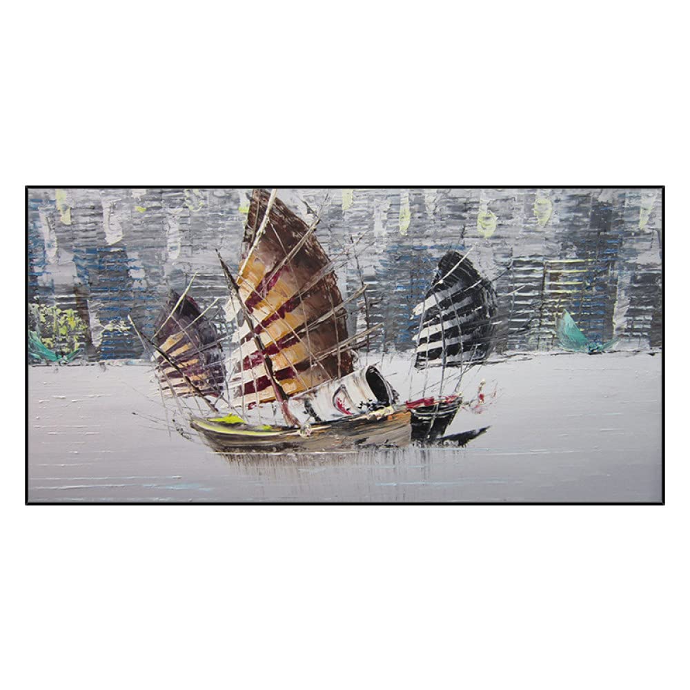 Peinture à l'huile sur toile 3D faite main, tableau moderne de prestige pour villa