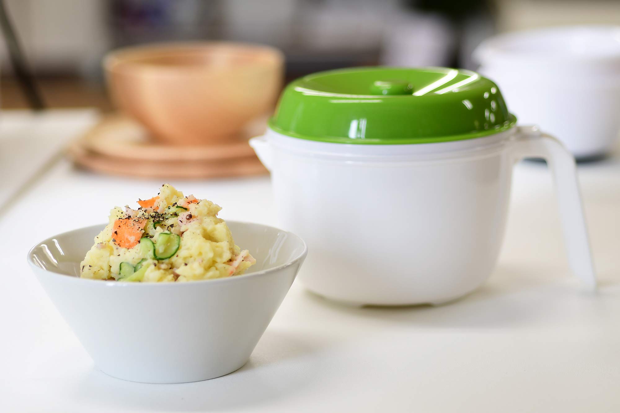 ぽてさらさん　専用 Amazon｜川崎合成樹脂 電子レンジ ベジポテ ポテトサラダメーカー