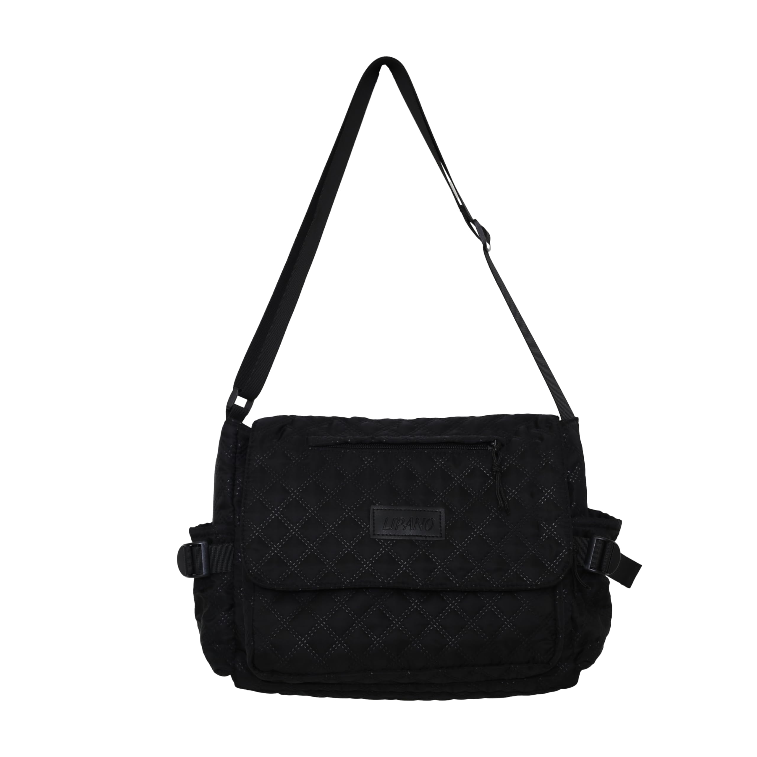 Inshere Aesthetic Crossbody Bag with Argyle Plaid Pttern, Casual Shoulder Messenger Bag Japanese Kawaii Bag for Women