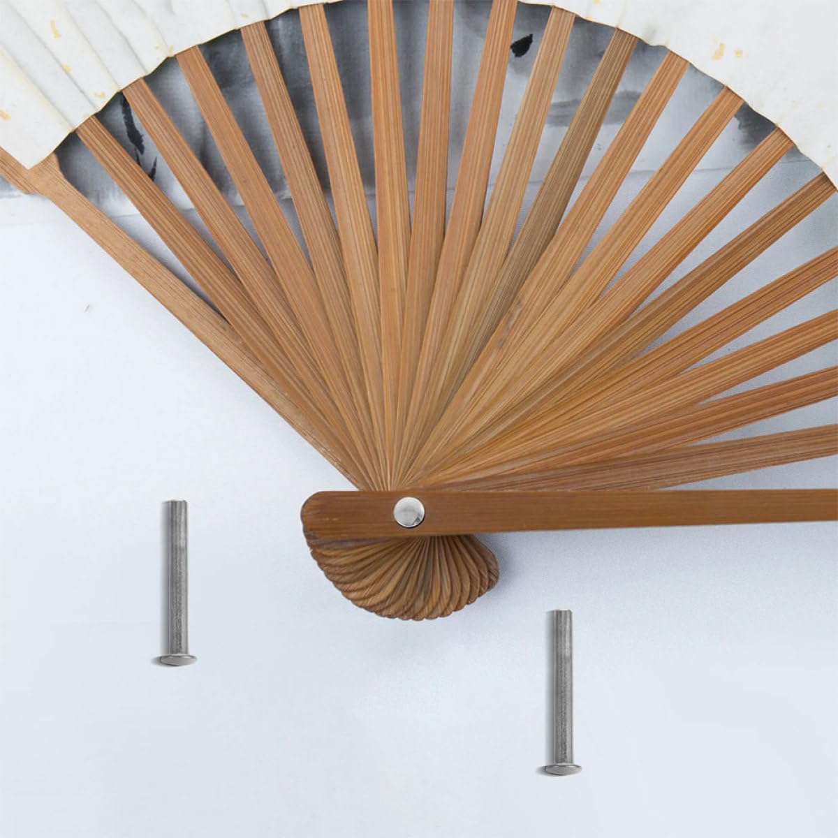 Kit Riparazione Ventaglio Pieghevole 3.00Cm 12 Set di Rivetti e Dadi Accessori per Ventagli Manuali Riparazione e Creazione Fai da Te