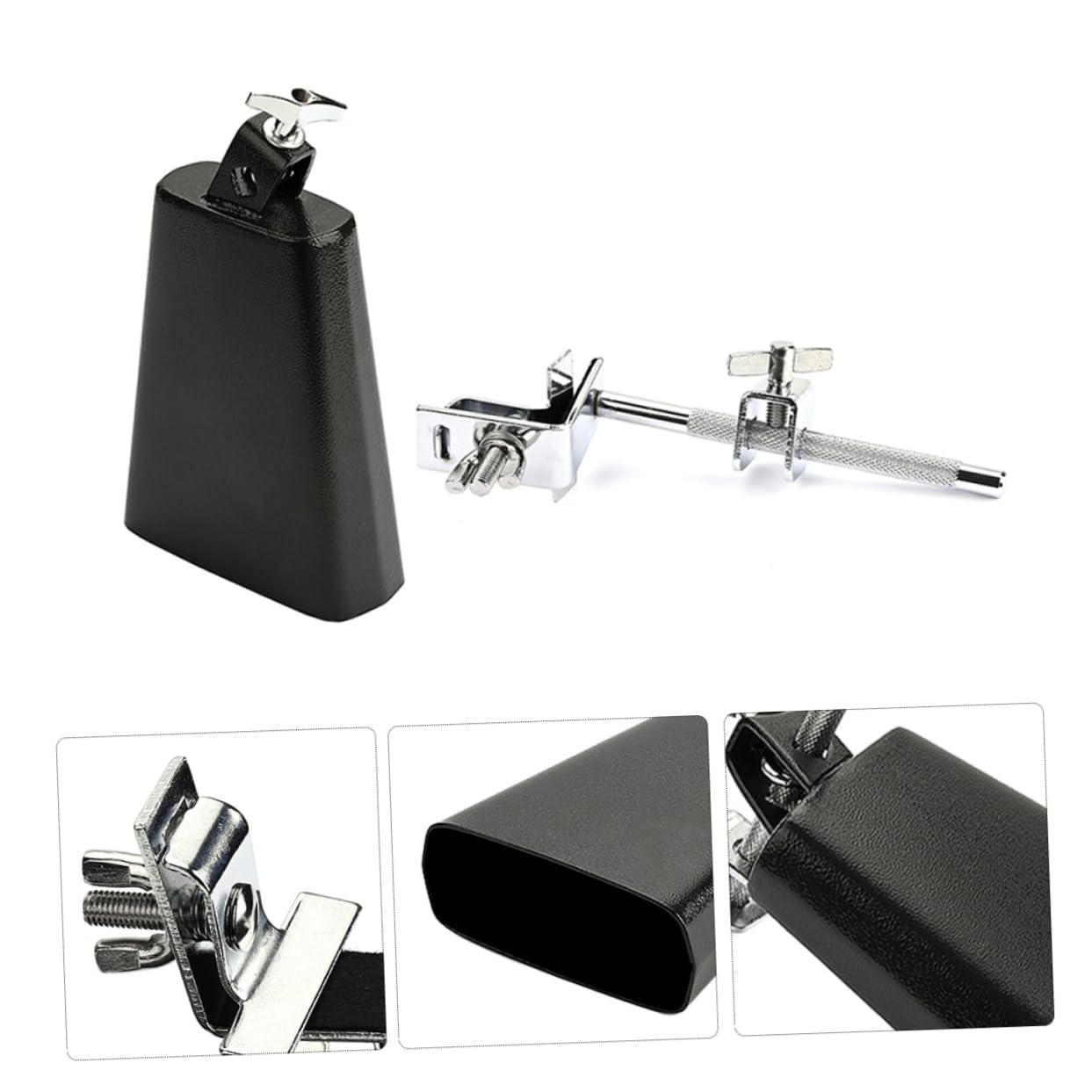 Levemolo Drum Set Cowbell Wear Resistant Special Accessory Smooth Surface Confidence in Performance for All Events