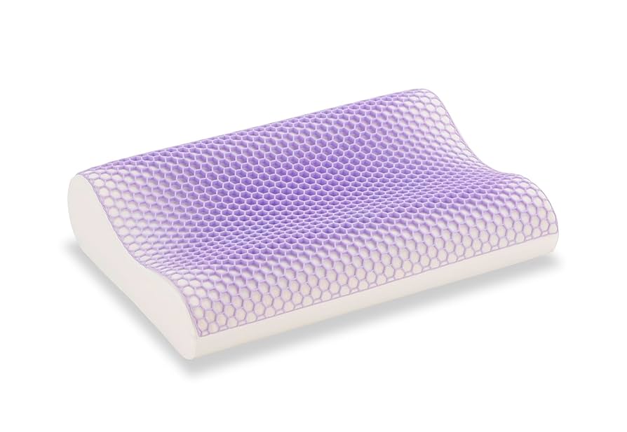 Amazon｜フランスベッド 枕 60×40cm ライトパープル色カバー付き