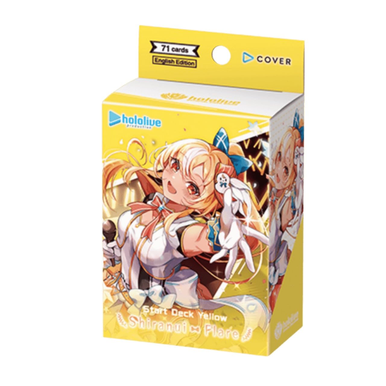 Hololive Official Card Game Yellow Shiranui Flare Start Deck SD07E - 71 Cards