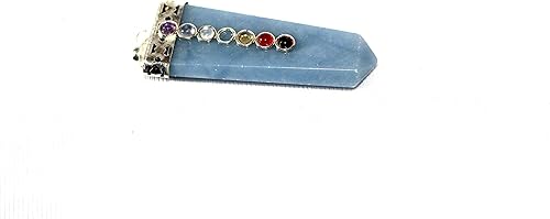 JET - Colgante plano de angelita energizada de 2 pulgadas aprox. A++ grado superior Jet International curativo espiritual Divina India La imagen de