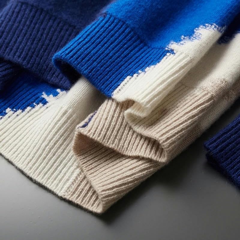 Men's Round Neck Pullover Autumn Winter Shirt Knit Top Sweaters