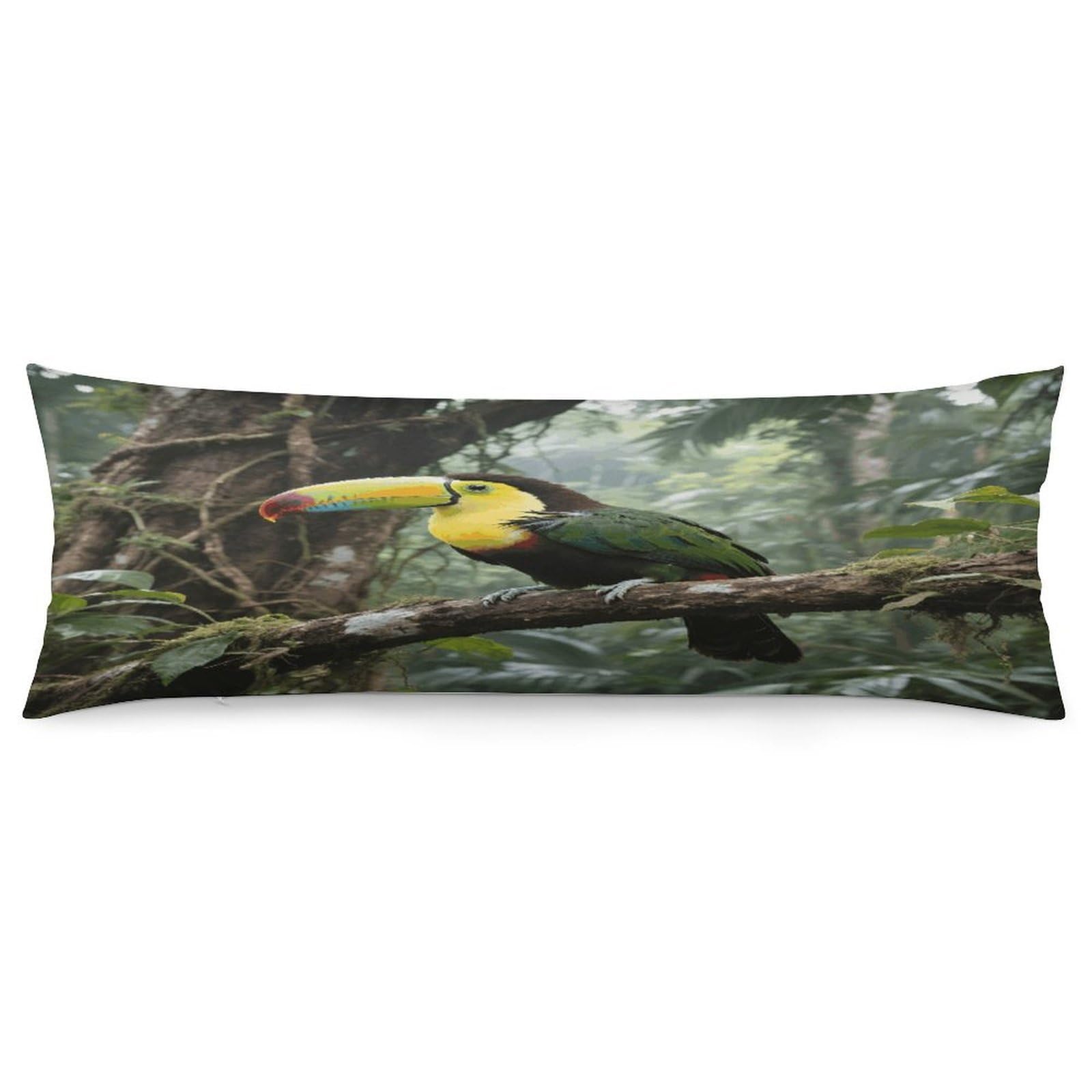 Parrot Bird Throw Pillow Cover Soft Pillow Case Decorative Lumbar Pillow Cover Cozy Throw Pillowcase Polyester Rectangular Cushion Case Decor for Couch Sofa Bed