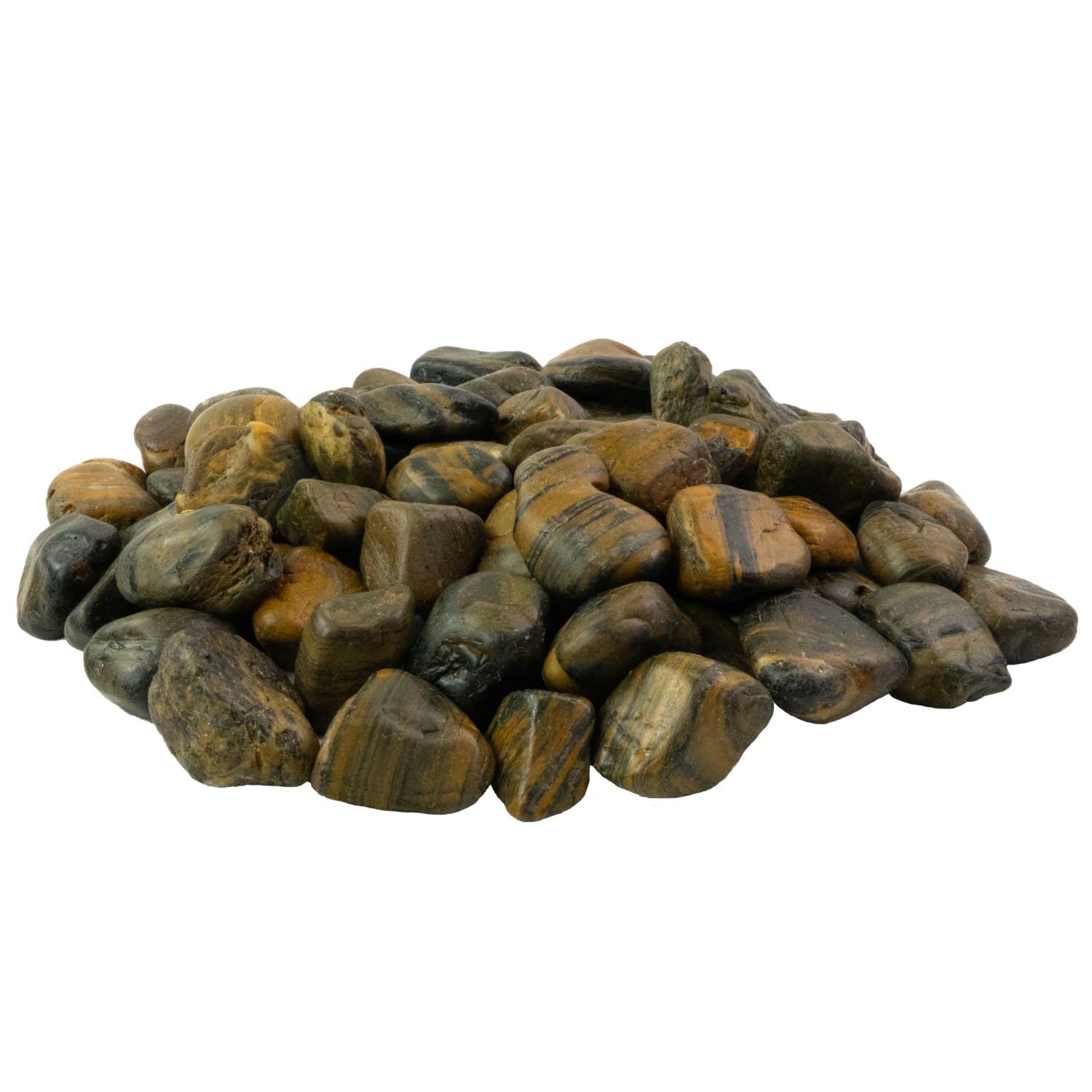 Intergarden Dekosteine Braun poliert 20 kg – Braun poliert, 3-5 cm