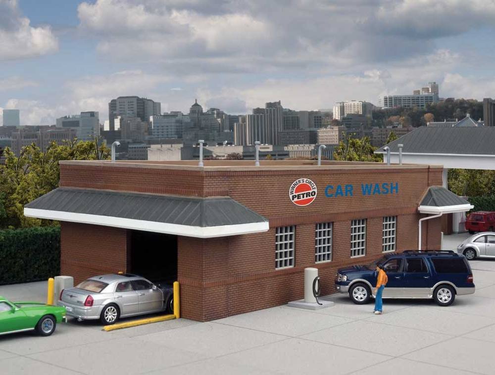 GAS STATION CAR WASH - KIT - 10-1/2 X 4-13/16 X 3" 26.6 X 12.2 X 7.6CM