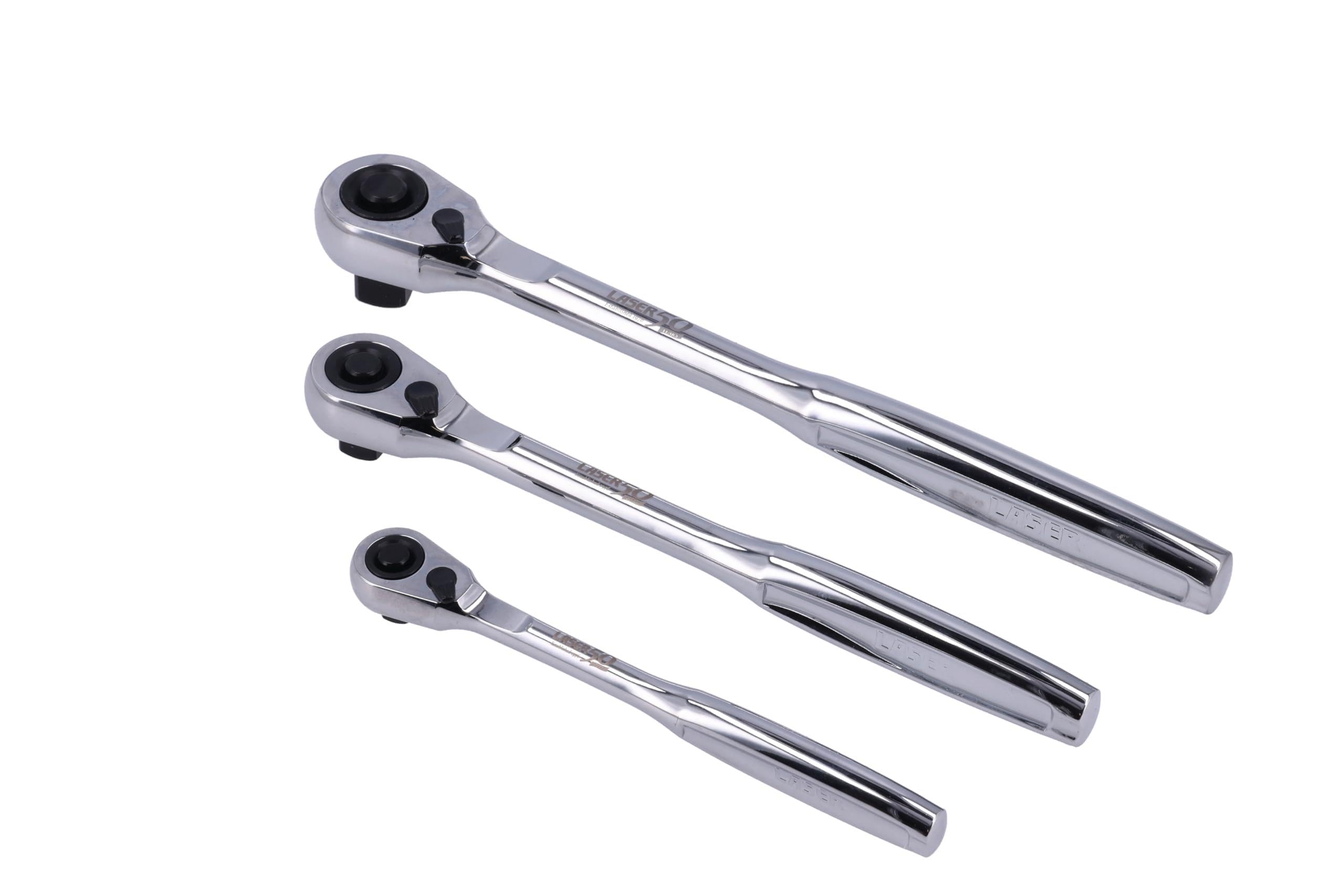 Laser 9364 Ratchet Set with Comfort Handle 3pc - 50th Anniversary