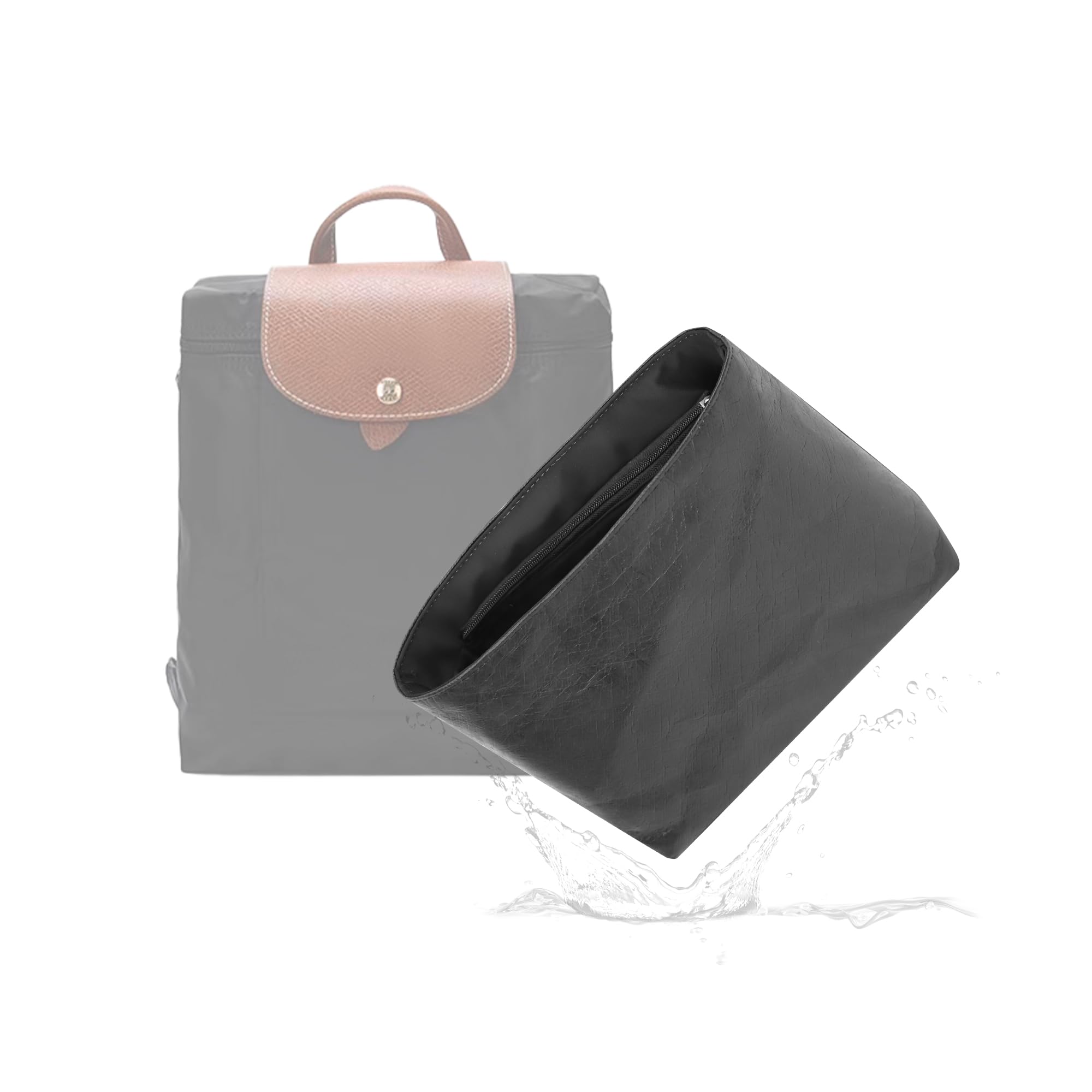 19 NeatThin Waterproof Backpack Organizer Insert, Lightweight Insert Compatible with Longchamp Backpacks, Waterproof Dupontpaper Surface and Silky